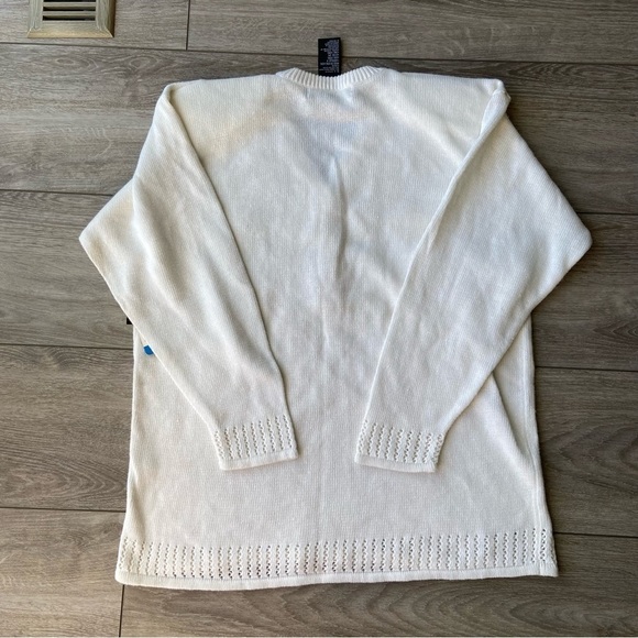 NWT Vintage IB. Diffusion Embellished Embroidered  V Neck Sweater - Picture 12 of 14